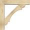 Ekena Millwork Olympic Block Rough Sawn Bracket w/ Offset Brace, Douglas Fir, 6"W x 28"D x 28"H BKT0604X28X28OLY05RDF - alternate 4
